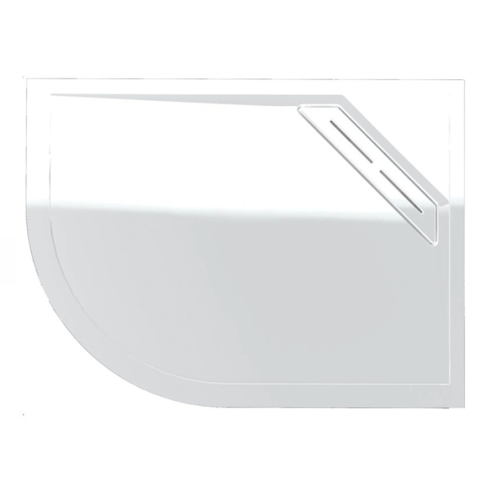 Cut out image of the Kudos connect2 1000mm x 900mm Offset Quadrant Shower Tray